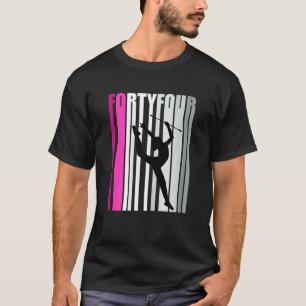 Womens 44th Rhythmic Gymnastics Birthday Baton Twi T-Shirt