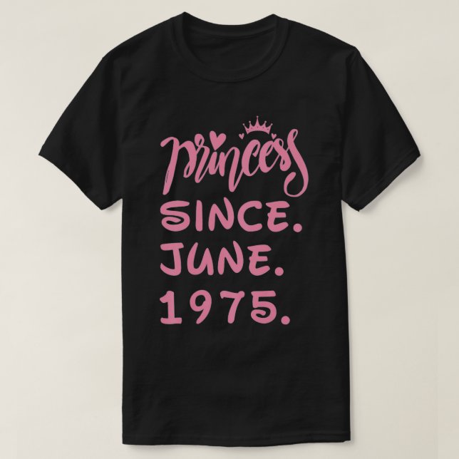 Womens 46 Years Old Birthday in 2021 Princess Sinc T-Shirt (Design Front)