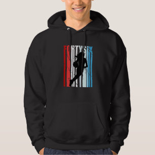 Womens 46th Basketball Birthday Womens Retro Vinta Hoodie