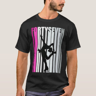 Womens 47th Birthday Ice Skating Queen Ice Skater T-Shirt
