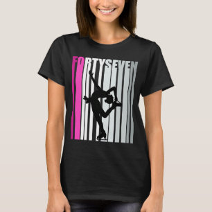 Womens 47th Birthday Ice Skating Queen Ice Skater T-Shirt