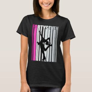 Womens 47th Birthday Ice Skating Queen Ice Skater T-Shirt