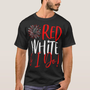 Womens 4th of July Bachelorette Party s Red White  T-Shirt