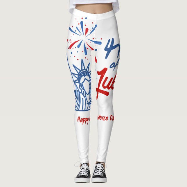 Women's 4th of July Leggings (Front)