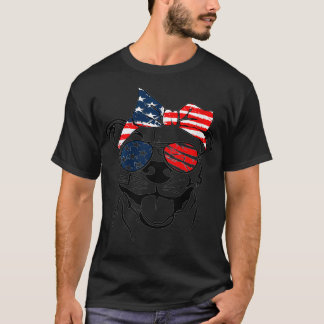 Womens 4th of July Mens Womens Pitbull  Pit Dog Lo T-Shirt