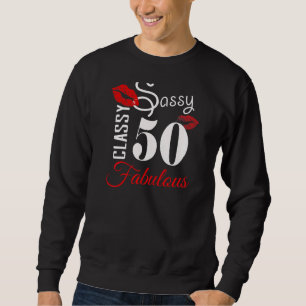 Womens 50 Years Old 50 & Fabulous Since 1972 50th Sweatshirt