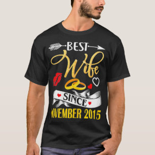 Womens 5th Wedding Anniversary s Best Wife Since 2 T-Shirt