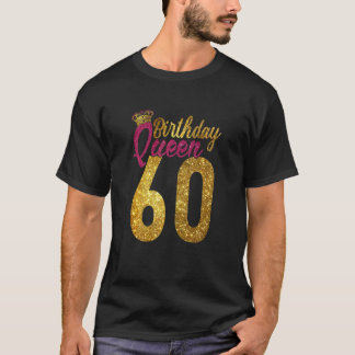 Womens 60 Years Old 1962 60th Birthday Queen Diamo T-Shirt