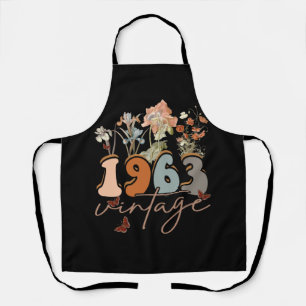 Womens 60 Years Old Vintage 1963 60th Birthday Tee Apron
