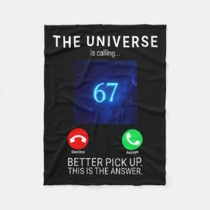 Womens 67 Meme The Universe Is Calling V-neck  Fleece Blanket
