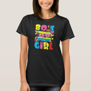 Womens 80's Girl 80s party Theme Outfit Vintage Re T-Shirt