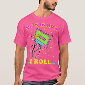 Womens 90S Hip Hop Shirt Men Cassette Tape Shirt T