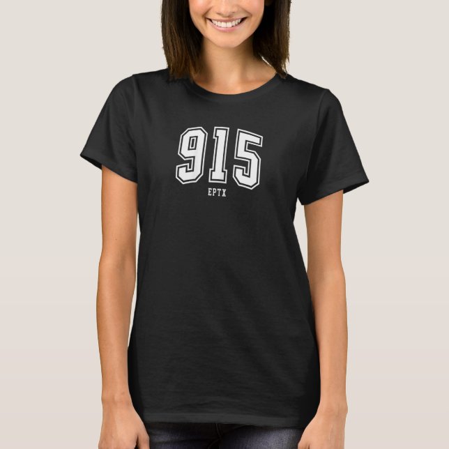 Womens 915 El Paso TX Classic Athletic 12 T-Shirt (Front)
