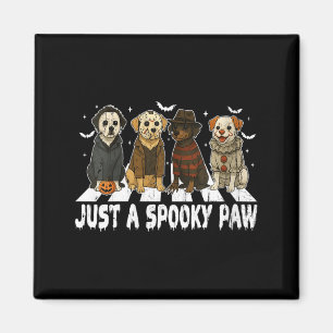 Womens A Spooky Paw Halloween Dog Halloween Magnet