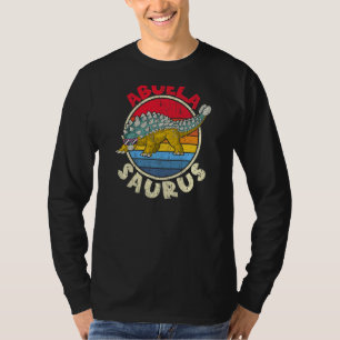Womens Abuela Saurus I Ankylosaurus Dinosaur I Fam T-Shirt