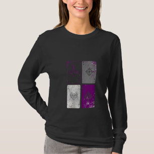 Womens Ace Lgbtq Asexuality Pride Month Playing Ca T-Shirt