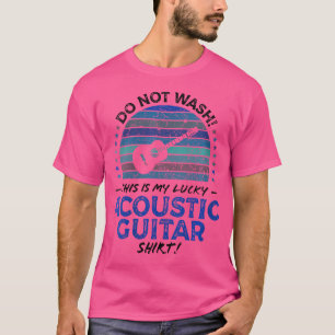 Womens Acoustic Guitar Lover Humour Saying Graphic T-Shirt