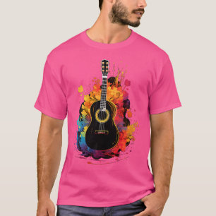 Womens Acoustic Guitar Musicians And Acoustic Guit T-Shirt