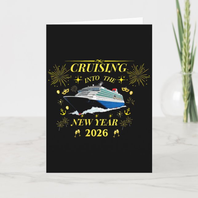 Womens Adventure Awaits – Welcome 2026 V-neck  Card (Front)