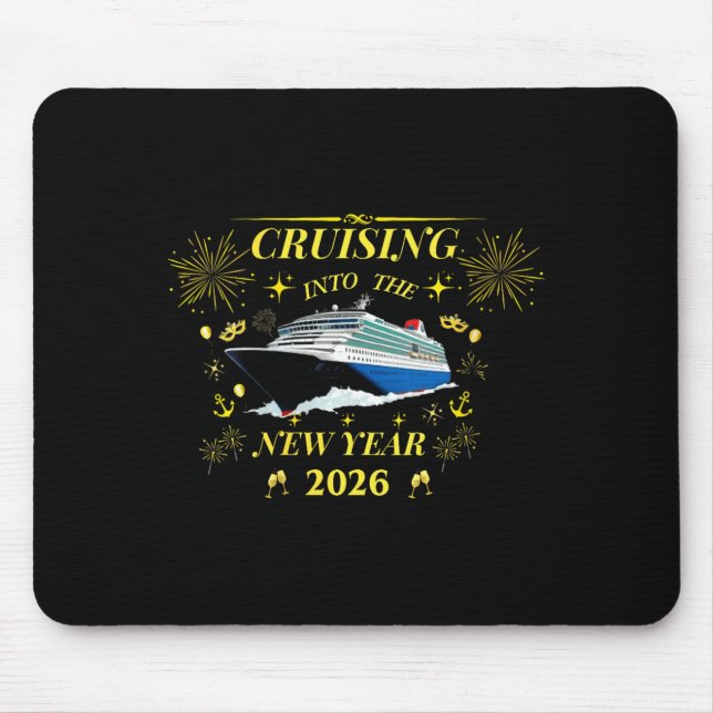 Womens Adventure Awaits – Welcome 2026 V-neck  Mouse Mat (Front)