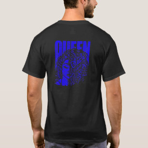 Womens African American Melanin Black Queen Natura T-Shirt