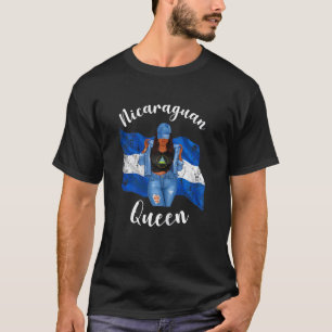 Womens African Nicaraguan Queen Nicaragua Proud Br T-Shirt
