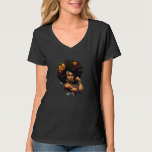 Womens Afro Black Women African American T-Shirt