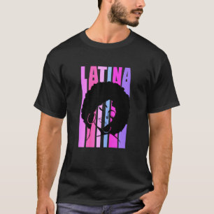 Womens Afro Latina Queen Black African American Ha T-Shirt