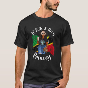 Womens Afro St Kitts And Nevis Princess Loves Coff T-Shirt