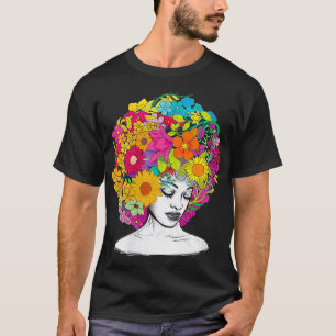 Womens Afro Women Black Queen African American Me T-Shirt