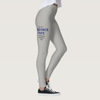 WOMEN'S "AIRFORCE WIFE" SPANDEX LEGGINGS