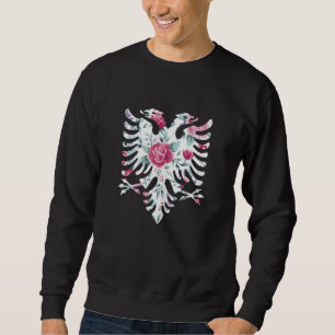 Womens Albanian Eagle Flag For Kosovo Albanians Cu Sweatshirt