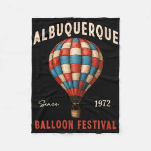 Womens Albuquerque Balloon Festival New Mexico Fie Fleece Blanket