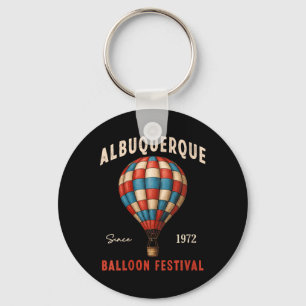 Womens Albuquerque Balloon Festival New Mexico Fie Key Ring