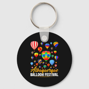 Womens Albuquerque Hot Air Balloon Festival Balloo Key Ring