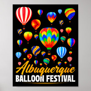 Womens Albuquerque Hot Air Balloon Festival Balloo Poster