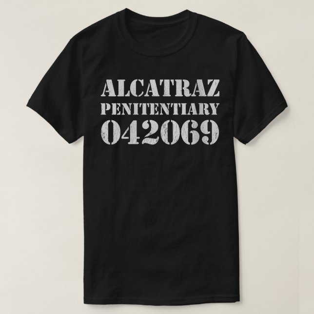 Womens Alcatraz Prison Uniform Penitentiary Inmate T-Shirt (Design Front)