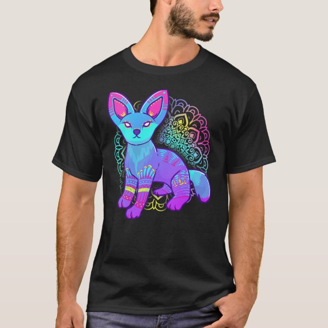 Womens Alebrije Fox Mexican T-Shirt (Front)