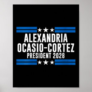 Womens Alexandria Ocasio Cortez For President 2028 Poster
