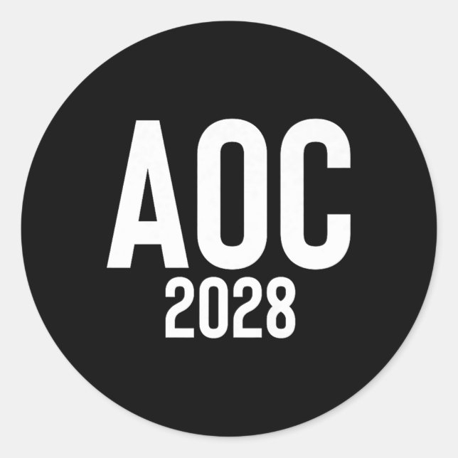 Womens Alexandria Ocasio-cortez For President Aoc  Classic Round Sticker (Front)