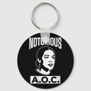 Womens Alexandria Ocasio-cortez The Notorious Aoc Key Ring