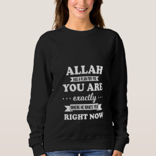 Womens Allah God Proud Islamic Islam Quran Muslim Sweatshirt