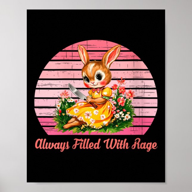 Womens Always Filled With Rage V-neck  Poster (Front)