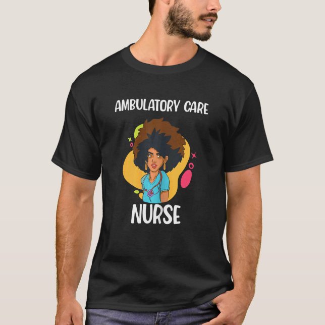 Womens Ambulatory Care American American Nurse T-Shirt (Front)