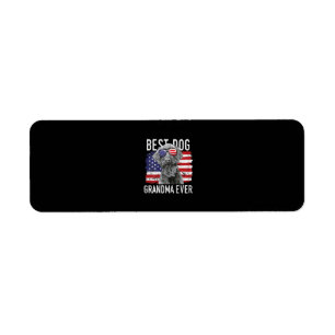 Womens American Flag Best Dog Grandma Ever Giant