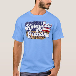 Womens American Grandma, USA Patriotic, Grandma 4t T-Shirt