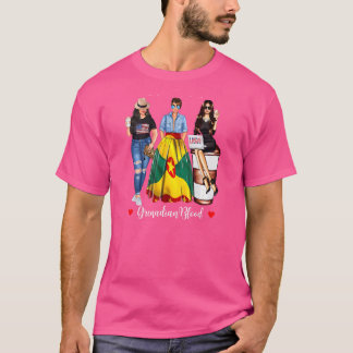 Womens American Raised Grenada Blood Grenadian Fla T-Shirt