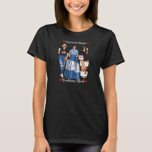 Womens American Raised Honduras Blood Usa Flag Pat T-Shirt