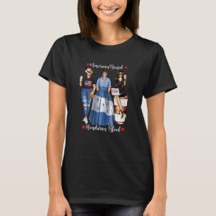 Womens American Raised Honduras Blood Usa Flag Pat T-Shirt