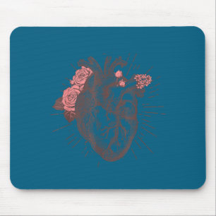 Women's Anatomical Heart Human Heart Anatomy Shirt Mouse Mat